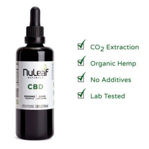 Alternative view of NuLeaf Naturals, CBD Oil, Full Spectrum, 3.38fl oz, 6000mg CBD