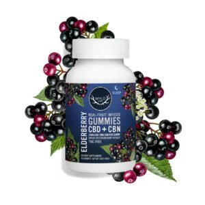 Wyld CBD, Elderberry Gummies, Broad Spectrum THC-Free, 40ct, 200mg CBN + 1000mg CBD