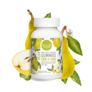 Wyld CBD, Pear Gummies, Broad Spectrum THC-Free, 40ct, 400mg CBG + 800mg CBD