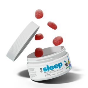 Alternative view of five, Knockout Sleep CBD+THC Melatonin Gummies, Blackberry, Full Spectrum, 20ct, 100mg THC + 1000mg CBD